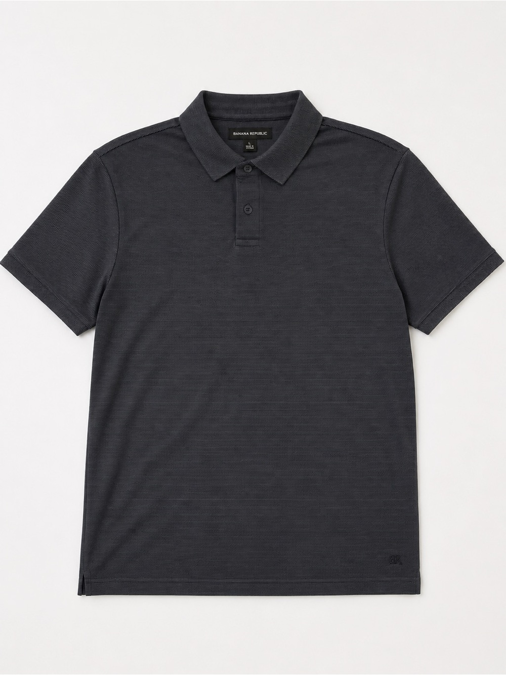Banana Republic Men's Polo Shirt - Charcoal Gray - Picture 1 of 5